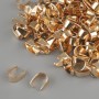 Pendant bail hardware for a mini pendant, for under-loupe, diameter 4mm ±, length 8mm ±, gold-colored metal, pack. 22g +