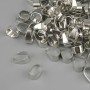 Pendant base mount for pendant pendant, hole diameter 4mm ±, length 8mm ± metal color silver, pack 22 g +