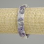 Charoite bracelet faceted square, diameter 11-11, 5x11-11, 5mm+-, length 18cm (stretch)