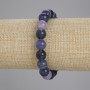 Fluorite bracelet smooth bead, diameter 9mm+-, length 18cm (stretch)