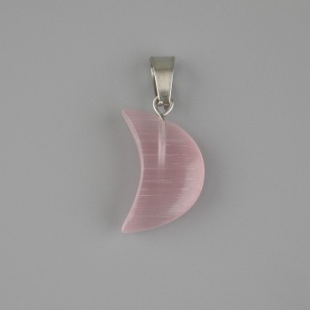 Pendant Crescent Cat's Eye 23x13mm+-, length 28mm+-