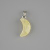 Pendant Moon Citrine 20x9mm+- , length 26mm+