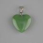 Pendant Heart Jade 20x20mm +-, length 28mm +/-