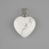 Pendant Heart Kaholong 20x20mm+-, length 28mm+-