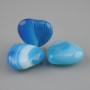 Heart pendant blank (base) made of Agate 20x20 mm ± with a hole for a pin
