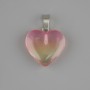 Pendant Heart Tinted Quartz 20x20mm+-, length 30mm+-