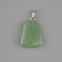 Jade pendant trapezoid 17×21 mm ±, length 30 mm ±
