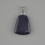 Pendant Aventurine Night of Cairo trapezoid 17x21mm+-, length 30mm+-
