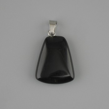 Agate pendant trapezoid 17x21mm +/-, length 30mm +/-