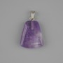 Amethyst pendant trapezoid 17x21mm +-, length 30mm +-