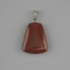 Pendant Carnelian trapezoid 17x21mm+-, length 30mm+-