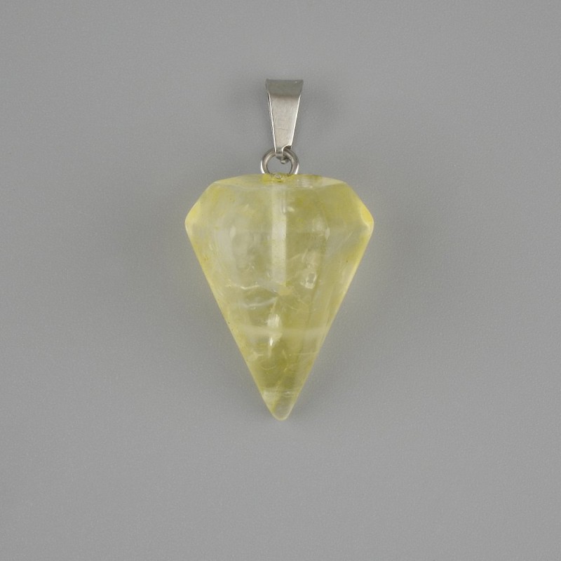 Pendant Pendulum Toned Glass 21x14x30mm +
