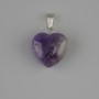 Amethyst Heart Pendant 15x15x22mm+