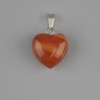 Pendant Heart Carnelian 15x15x22mm+