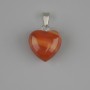 Pendant Heart Carnelian 15x15x22mm+