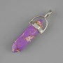 Pendant Variscite hexagon crystal 30x8x41 mm+