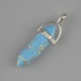 Pendant Variscite hexagonal crystal 30x8x41mm +