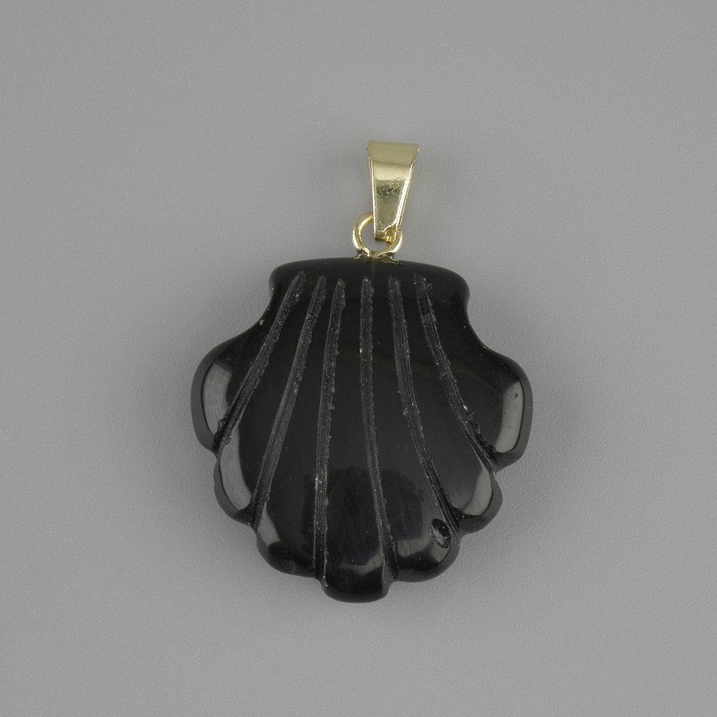Shell pendant Agate 22x22xmm +- , length 30mm +-