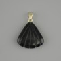 Pendant Shell Agate 20x20x20mm ±, length 28mm ±