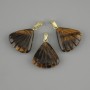 Pendant Shell Tiger's Eye 20x20x20 mm+- , length 28 mm+-