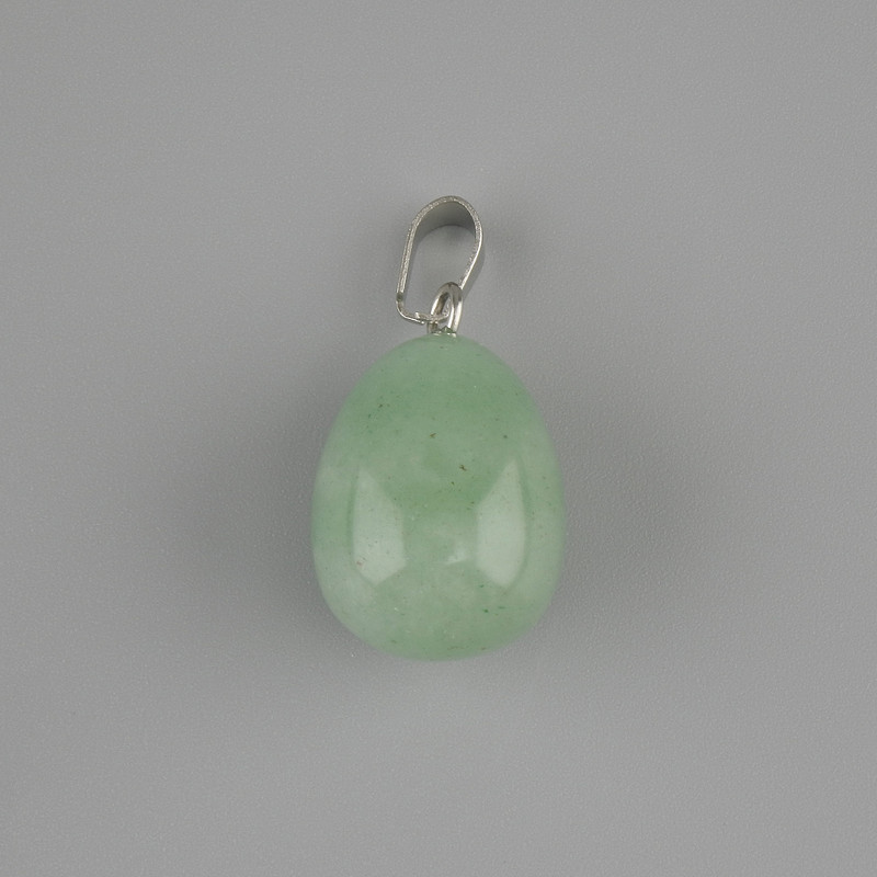 Jade Drop Pendant 18x13mm+-, Length 26mm+