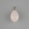 Pendant Teardrop Pink Quartz 18x13mm +-, length 26mm +-