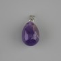 Pendant Amethyst Teardrop 18x13mm +-, length 26mm +/-