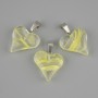 Heart Pendant (clear resin) 20×20×28mm +