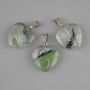 Pendant Heart (clear resin) 21x21x30mm+