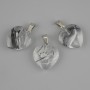Pendant Heart (clear resin) 21x21x30mm+