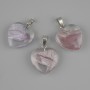 Heart Pendant (clear resin) 20x21x30mm+