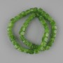 Chrysoprase beads cube 7-9, 5x7-9, 5mm+-, length 39cm+- on a thread