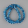 Apatite beads cube 7.5-8.5, 5x7.5-8.5mm +/-, length 38cm +/- on a fishing line