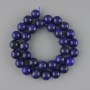 Lapis Lazuli beads smooth round 12mm ±, length 38cm ± on a thread