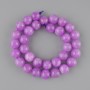 Lavender Amethyst beads smooth round 12mm ±, length 38cm ± on a string