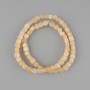 Citrine beads cube 5-5, 5×5-5, 5mm ±, length 38cm ± on a nylon thread