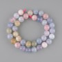 Morganite beads smooth round 10-10, 5mm +- length 38cm +- on a thread
