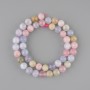 Morganite beads smooth round bead 8.5 mm +- , length 38 cm +- on a thread