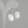 Baroque Pearl Earrings 18x15mm ±, length 40mm ±