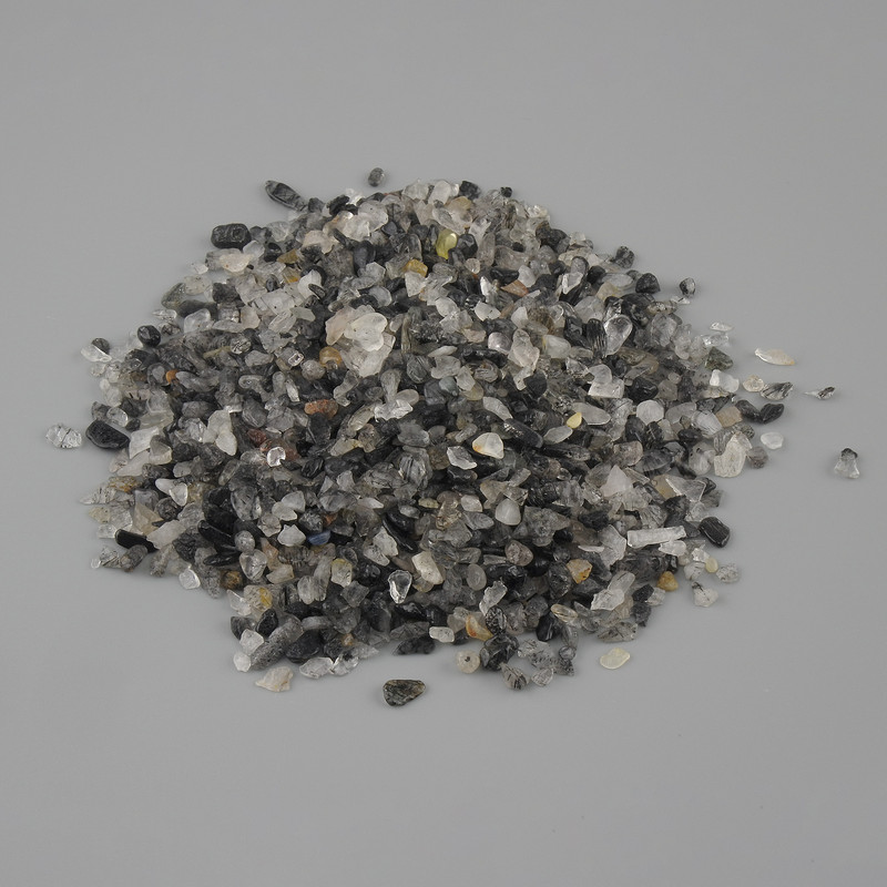 Natural stone Rutile Quartz Hairstone chip without a hole 1.5-11x1.5-4mm± packaged 100g (per 100g±)