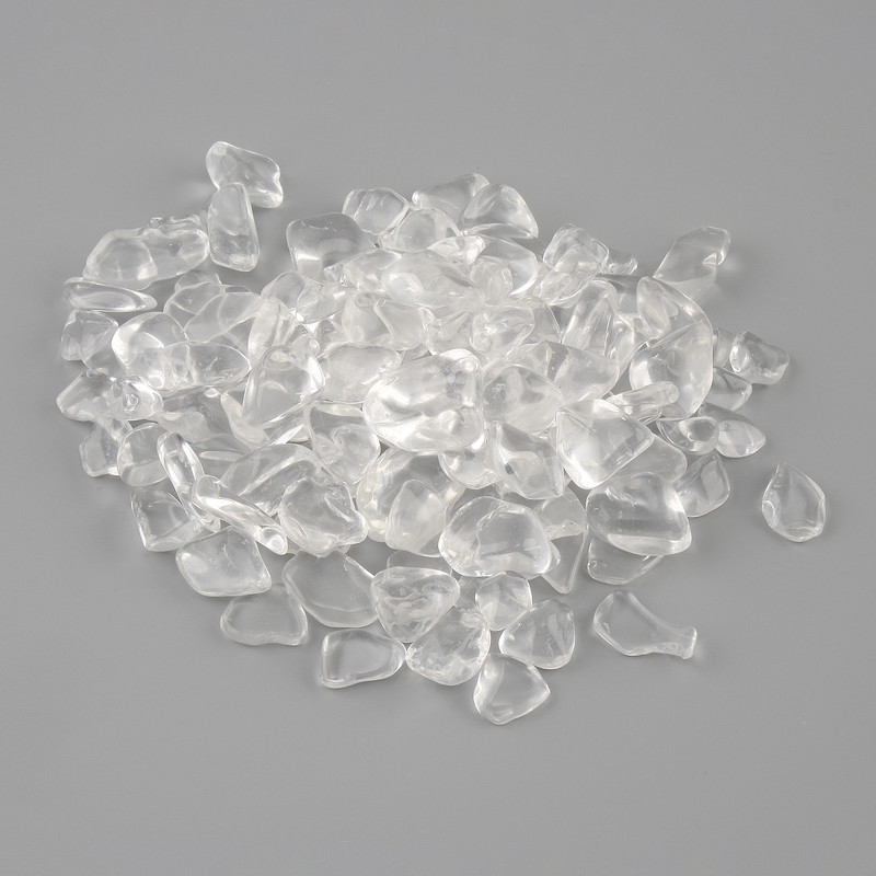Natural mountain crystal stone chip, no-hole 9-18×7-13 mm ±, packed 100 g (per 100 g ±)