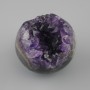 Price per 100 g! Amethyst natural stone souvenir sphere with geode, diameter 60–80 mm ± assorted sizes, weight from 250 g