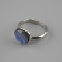 Ring Haliotis 12mm+- without, sizes silver-colored metal