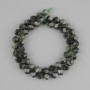 Ocean jasper beads faceted, diameter 8x7mm+-, length 39cm+- on a thread