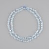 Topaz beads faceted coin, diameter 4mm+-, length 39cm+- on a thread