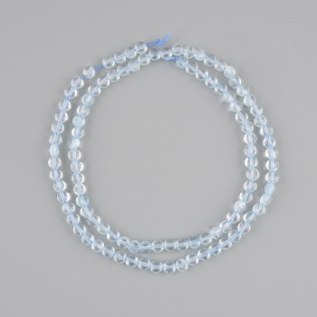 Topaz beads faceted coin, diameter 4mm+-, length 39cm+- on a thread