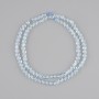 Topaz beads faceted coin, diameter 4mm+-, length 39cm+- on a thread