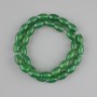 Chrysoprase beads grain, diameter 12x7 mm, 5-8mm ±, length 38cm ± on a string