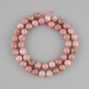 Rhodrochrosite beads faceted round bead, diameter 8mm ±, length 38cm ± on a string