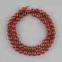 Carnelian beads faceted bead, diameter 8mm ±, length 42cm ± on a thread